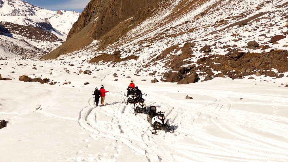 Aventura em Motos de Neve em Cajón del Maipo